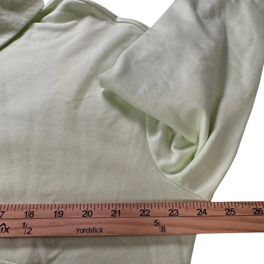 RBX Mint Green Quarter Zip Pullover Sweatshirt‎ Ribbed Panels CR10005 Womens XL